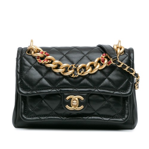 Chanel CC Quilted Lambskin Chain Link Flap