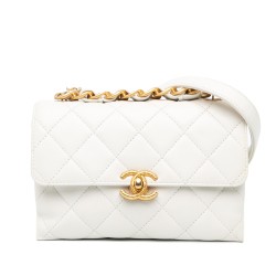 Chanel CC Quilted Lambskin Flap