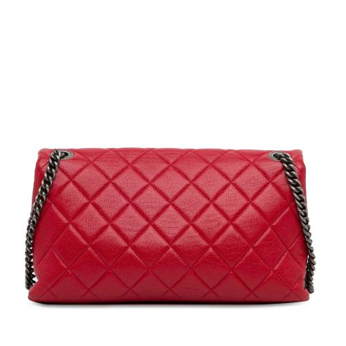 Chanel CC Quilted Lambskin Single Flap