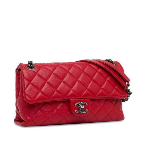 Chanel CC Quilted Lambskin Single Flap