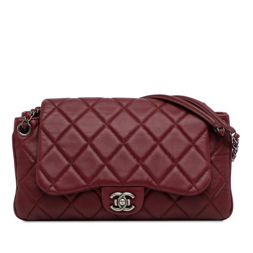 Chanel CC Quilted Lambskin Single Flap