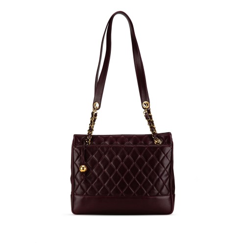 Chanel CC Quilted Lambskin Tote