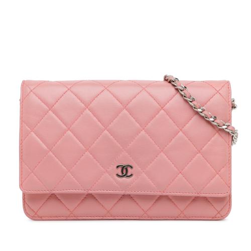 Chanel CC Quilted Lambskin Wallet On Chain