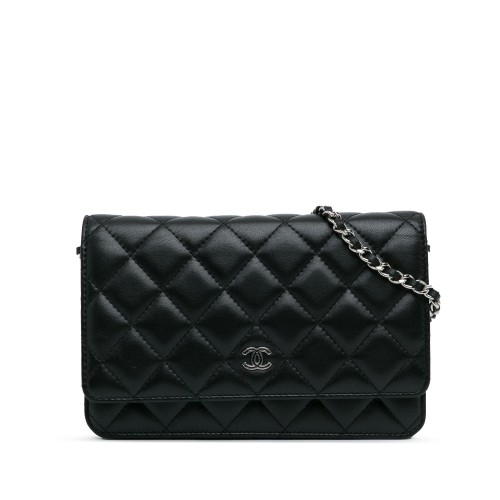 Chanel CC Quilted Lambskin Wallet On Chain