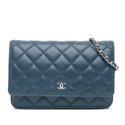 Chanel CC Quilted Lambskin Wallet On Chain