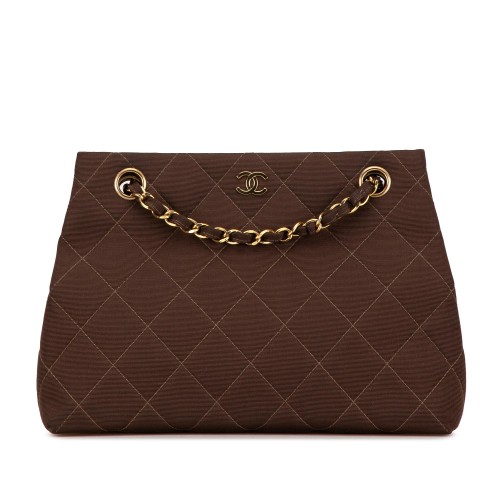 Chanel CC Quilted Nylon Shoulder Handbag