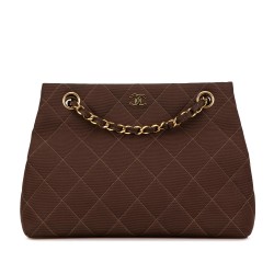 Chanel CC Quilted Nylon Shoulder Handbag