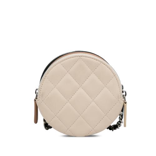 Chanel CC Round Triple Zip Crossbody Bag