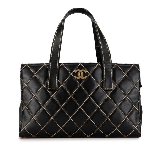 Chanel CC Wild Stitch Calfskin Tote