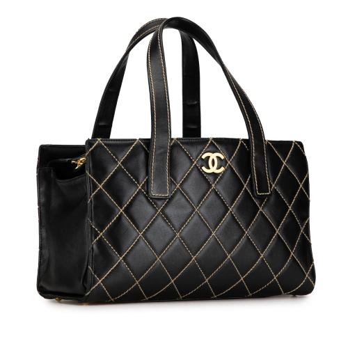 Chanel CC Wild Stitch Calfskin Tote