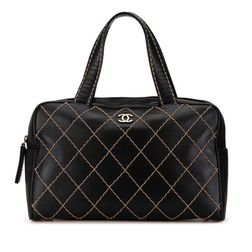 Chanel CC Wild Stitch Lambskin Handbag