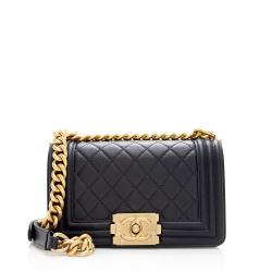 Chanel Calfskin Boy Small Flap Bag