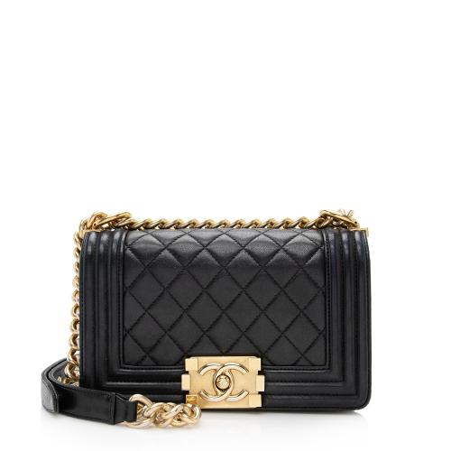 Chanel Calfskin Boy Small Flap Bag