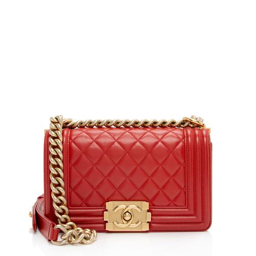 Chanel Calfskin Small Boy Bag