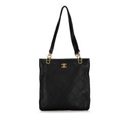 Chanel Calfskin CC Wild Sitch Chain Tote