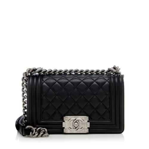 Chanel Calfskin Small Boy Bag