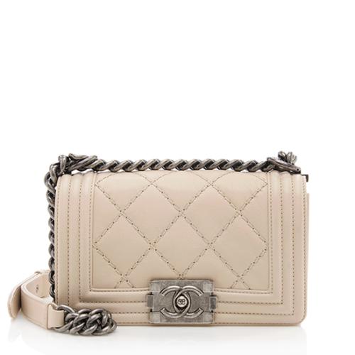 Chanel Calfskin Small Boy Bag