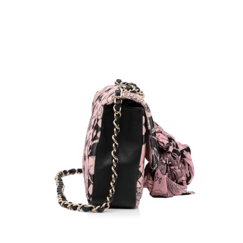 Chanel Camellia Scarf Ribbon Shoulder Bag