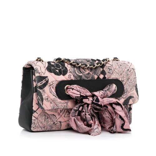 Chanel Camellia Scarf Ribbon Shoulder Bag