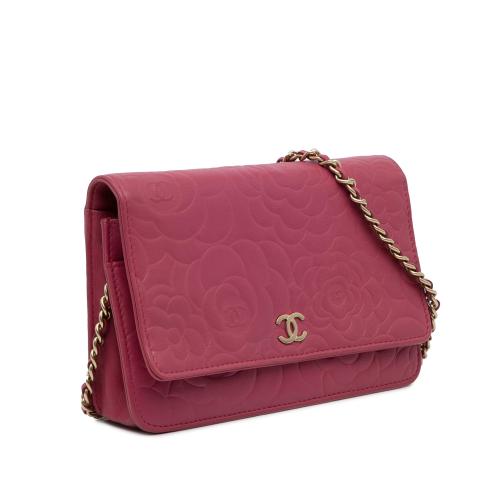 Chanel Camellia Wallet On Chain