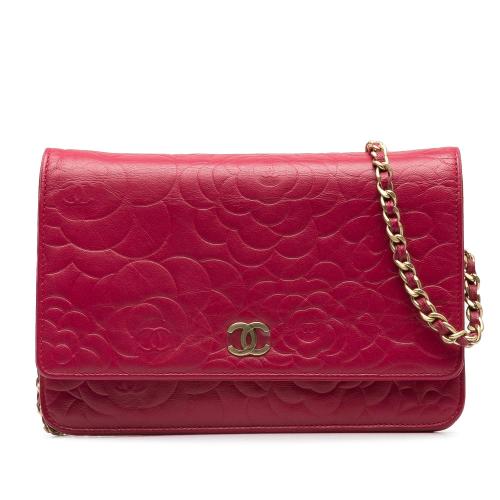 Chanel Camellia Wallet On Chain