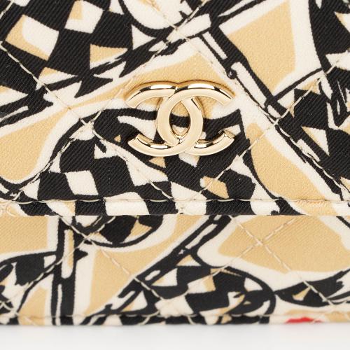 Chanel Canvas Check CC Flap Mini Wallet on Chain