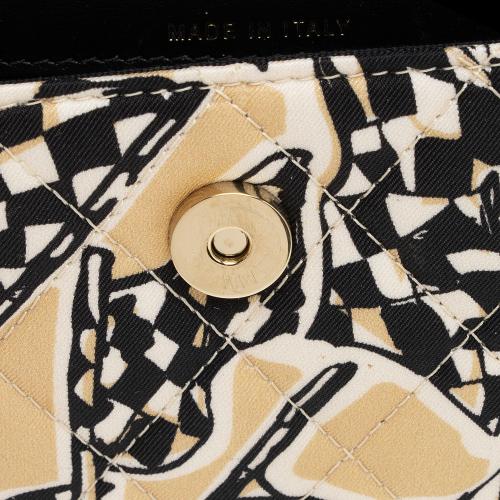 Chanel Canvas Check CC Flap Mini Wallet on Chain