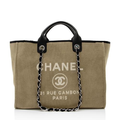 Chanel Canvas Deauville Medium Tote