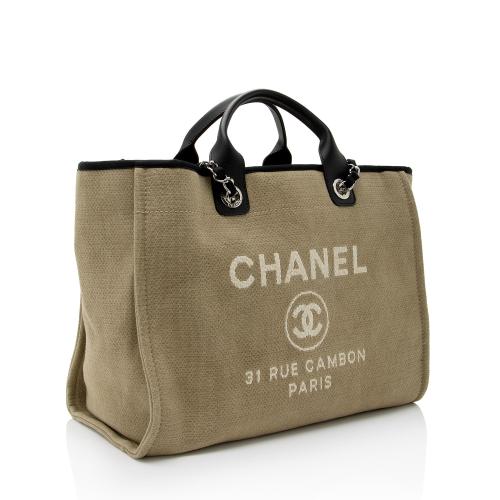 Chanel Canvas Deauville Medium Tote