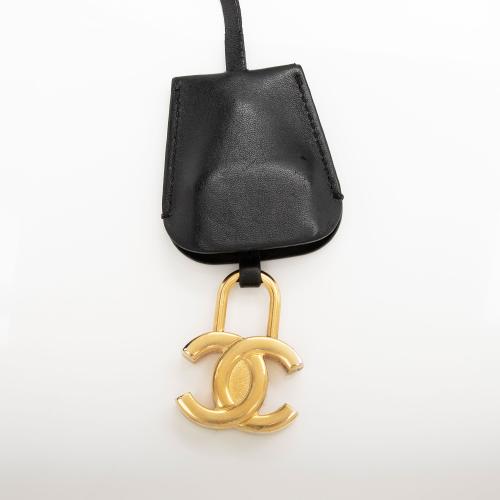 Chanel Caviar Leather CC Filigree Small Vanity Case