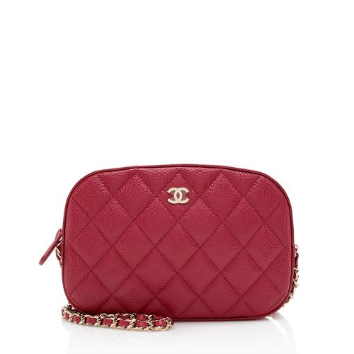 Chanel Caviar Leather Camera Case Shoulder Bag