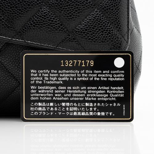 Chanel Caviar Leather Classic Maxi Single Flap Bag