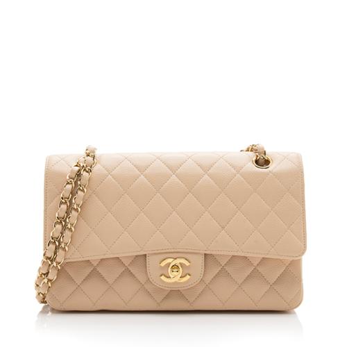 Chanel Caviar Leather Classic Medium Double Flap Bag