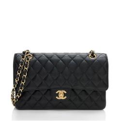 Chanel Caviar Leather Classic Medium Double Flap Bag