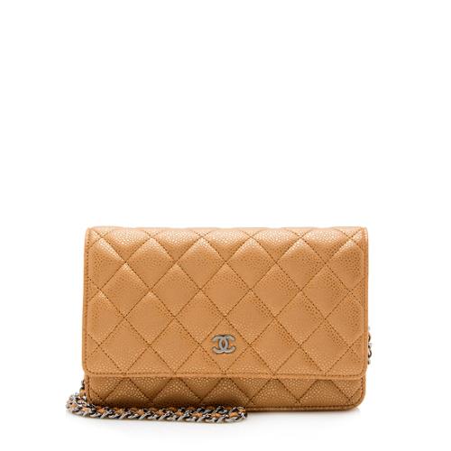 Chanel Caviar Leather Classic Wallet on Chain