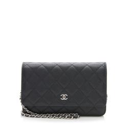 Chanel Caviar Leather Classic Wallet on Chain