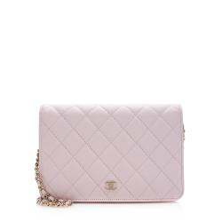 Chanel Caviar Leather Clutch On Chain Bag