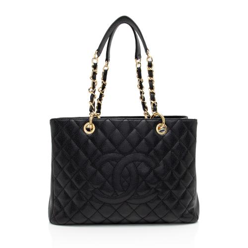 Chanel Caviar Leather Grand Shopping Tote