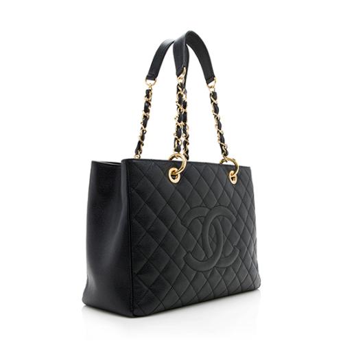 Chanel Caviar Leather Grand Shopping Tote