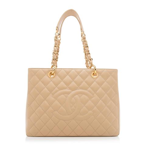 Chanel Caviar Leather Grand Shopping Tote