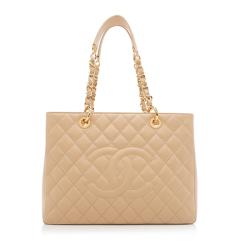 Chanel Caviar Leather Grand Shopping Tote