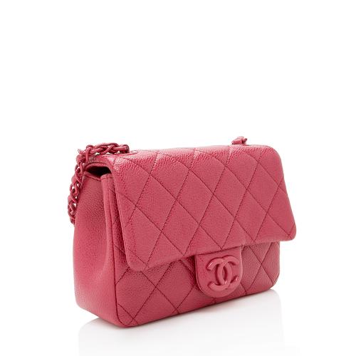 Chanel Caviar Leather Incognito Square Mini Flap Bag