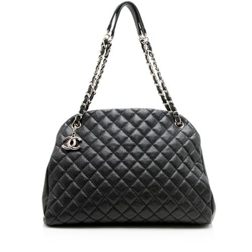 Chanel Caviar Leather Just Mademoiselle Large Bowler Bag