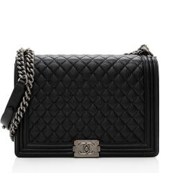 Chanel Caviar Leather Large Boy Bag