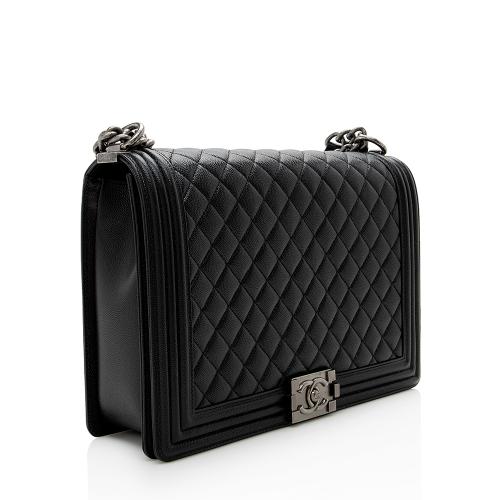 Chanel Caviar Leather Large Boy Bag