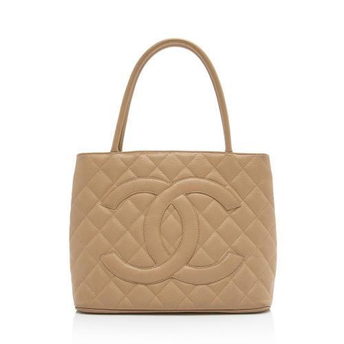 Chanel Caviar Leather Medallion Tote