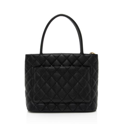 Chanel Caviar Leather Medallion Tote