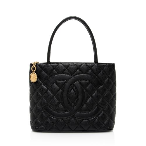 Chanel Caviar Leather Medallion Tote