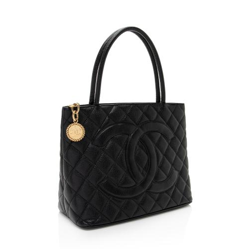 Chanel Caviar Leather Medallion Tote