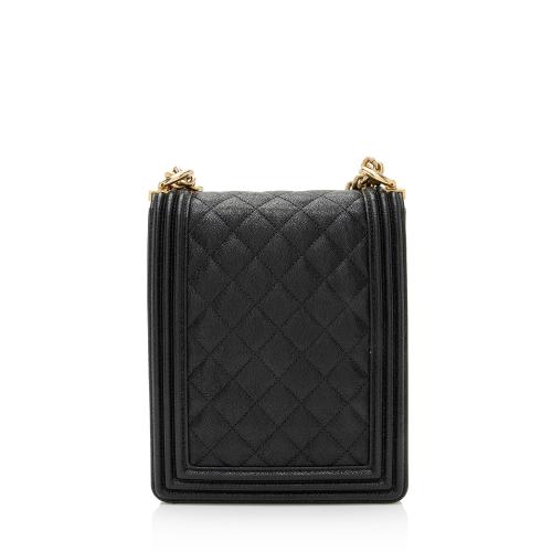 Chanel Caviar Leather N/S Boy Bag